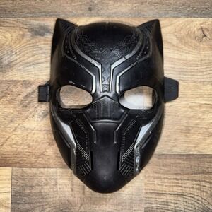 Hasbro Black Panther Mask Kids OS Black Marvel Avengers 2015 Costume